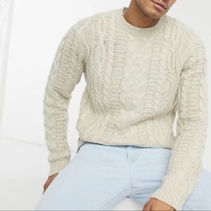 Fishermens heavy Cable knit sweater
